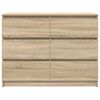 vidaXL Buffet ch&ecirc;ne sonoma 100x35x76 cm bois d'ing&eacute;nierie