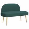 vidaXL Banc rembourr&eacute; avec dossier Vert fonc&eacute; 110 x 60 x 76 cm