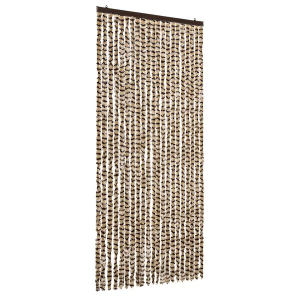 vidaXL Moustiquaire Beige et marron 90x220 cm Chenille