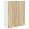 vidaXL Armoire suspendue avec stockage Ch&ecirc;ne Sonoma 80 x 31 x 100 cm