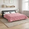 vidaXL Duvet d'hiver Rose 220 x 240 cm Microfibre et polaire Teddy
