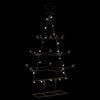 vidaXL Arbre de Noël en métal pour décoration noir 105 cm