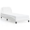 vidaXL Cadre de lit sans matelas Zadar blanc 100x203 cm similicuir
