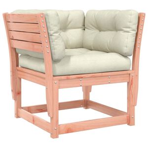 vidaXL Canap&eacute; de jardin accoudoirs avec coussins bois massif douglas