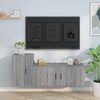 vidaXL Ensemble de meubles TV 2 pcs Sonoma gris Bois d'ing&eacute;nierie