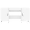 vidaXL Bureau blanc 140x50x75 cm bois d'ing&eacute;nierie