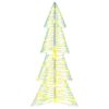 vidaXL Sapin de No&euml;l avec 100 LED Blanc chaud 120 cm PET