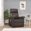 vidaXL Fauteuil de massage Marron Similicuir