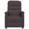 vidaXL Fauteuil inclinable Marron fonc&eacute; Tissu