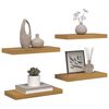 vidaXL &Eacute;tag&egrave;re Murale 4 pcs Beige 50 x 23,5 x 4 cm Bois d'ing&eacute;nierie
