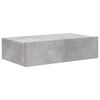 vidaXL Meuble TV avec éclairage LED gris béton 60x35x15,5 cm