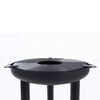 RedFire Barbecue gril &agrave; plancha Noir Acier