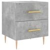 vidaXL Table de chevet gris b&eacute;ton 40x35x47,5 cm bois d&rsquo;ing&eacute;nierie