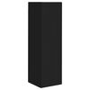 vidaXL Ensemble meuble TV Montage mural 3 pcs Noir Bois d'ing&eacute;nierie