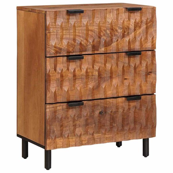 vidaXL Buffet Finition Acacia Brun Bois de mangue massif