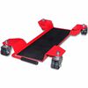vidaXL Chariot de moto Rouge