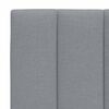 vidaXL Cadre de lit sans matelas Hanko gris clair 160x200 cm tissu