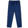 Pantalons pour enfants avec cordon de serrage bleu marine 140