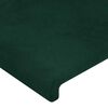 vidaXL Cadre de lit sans matelas vert fonc&eacute; 100x200 cm velours