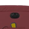 vidaXL Fauteuil de massage inclinable &eacute;lectrique rouge bordeaux