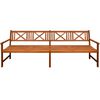 vidaXL Banc de jardin avec coussins 240 cm Bois solide d'acacia