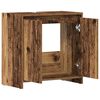 vidaXL Armoire lavabo de salle de bain vieux bois 60x33x60 cm