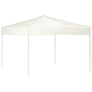vidaXL Tente de r&eacute;ception pliable Cr&egrave;me 3x3 m