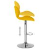 vidaXL Tabourets de bar lot de 2 jaune moutarde velours