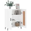 vidaXL Buffet Blanc brillant 69,5x34x90 cm Bois d'ingénierie