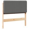vidaXL T&ecirc;te de lit capitonn&eacute;e Marron et gris clair 90 cm Pin massif