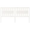 vidaXL Tête de lit Blanc 185,5x4x100 cm Bois massif de pin