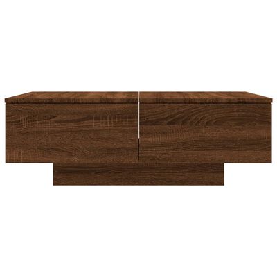 vidaXL Table basse Chêne marron 90x60x31 cm Bois d'ingénierie