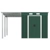 vidaXL Abri de jardin avec toit étendu Vert 346x236x181 cm Acier