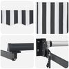 vidaXL Auvent r&eacute;tractable anthracite et blanc 4x3 m tissu et aluminium