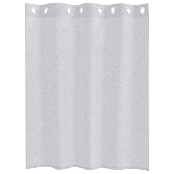 vidaXL Rideau en Voile 2 pcs Gris clair 140 x 140 cm Polyester