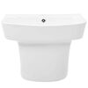 vidaXL Lavabo Blanc 50 x 45 x 41 cm C&eacute;ramique &Eacute;maill&eacute;e