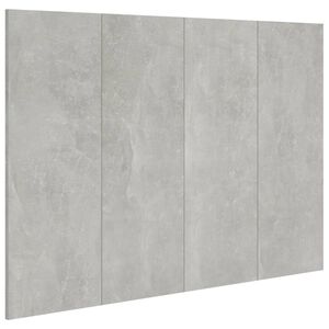 vidaXL T&ecirc;te de lit Gris b&eacute;ton 120x1,5x80 cm Bois d'ing&eacute;nierie