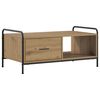 vidaXL Table basse Ch&ecirc;ne artisanal 90 x 49 x 41 cm Bois d'ing&eacute;nierie