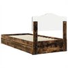 vidaXL Lit de Rangement Ch&ecirc;ne fum&eacute; 90 x 200 cm Bois d'ing&eacute;nierie