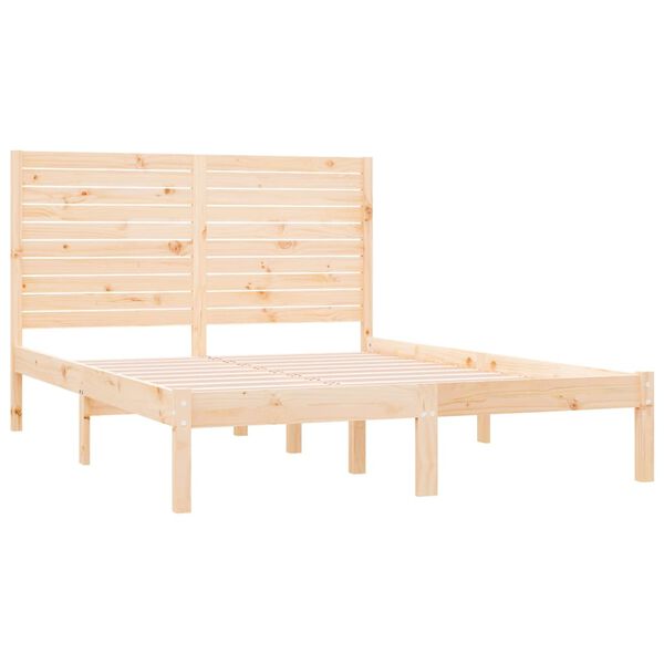 vidaXL Cadre de lit sans matelas 120x200 cm bois massif