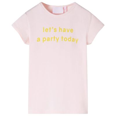 T-shirt pour enfants rose pâle 92