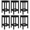 vidaXL Ensemble de bar de jardin 7 pcs noir bois de pin massif