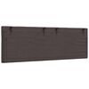 vidaXL Coussin de t&ecirc;te de lit Hanko marron fonc&eacute; 140 cm tissu