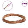 vidaXL Corde en Cuir Marron Ø1,5 mm x 50 m Cuir