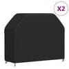 vidaXL Housses de barbecue 2 pcs 147x61x112 cm tissu oxford 420D