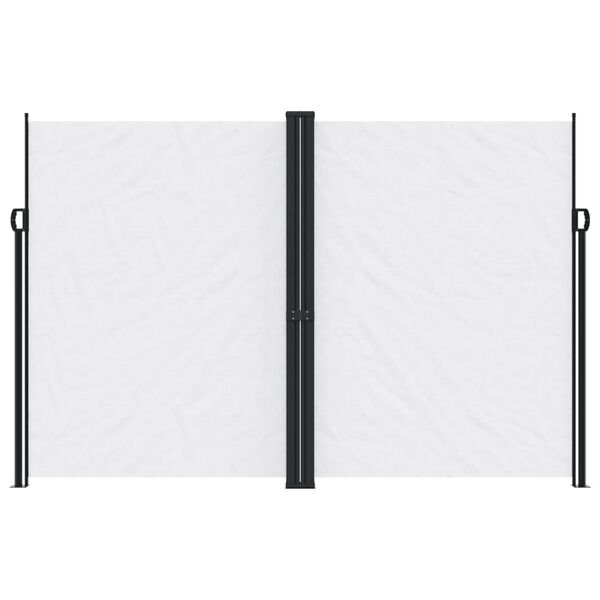 vidaXL Auvent lat&eacute;ral r&eacute;tractable blanc 220x1000 cm