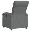 vidaXL Fauteuil inclinable gris fonc&eacute; tissu