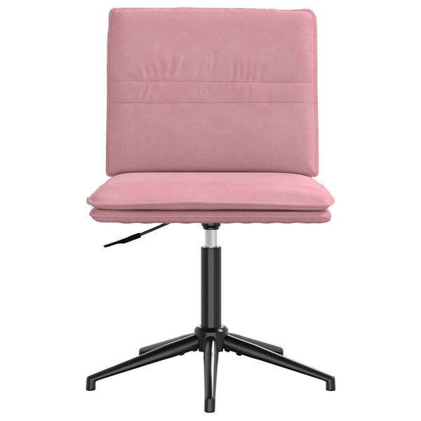 vidaXL Chaise &agrave; manger Rose Velours