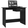 vidaXL Bureau Noir 100x50x76 cm Bois d&rsquo;ing&eacute;nierie