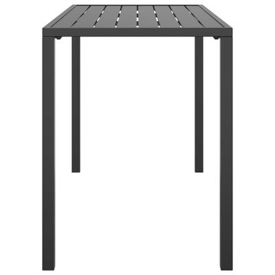 vidaXL Table à manger de jardin anthracite 110x54x70 cm acier